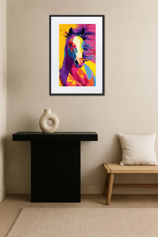 Tableau Cheval Pop Art
