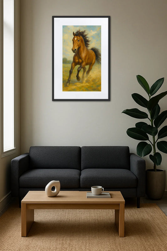 Tableau Cheval Qui Court