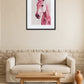 Tableau Cheval Rose