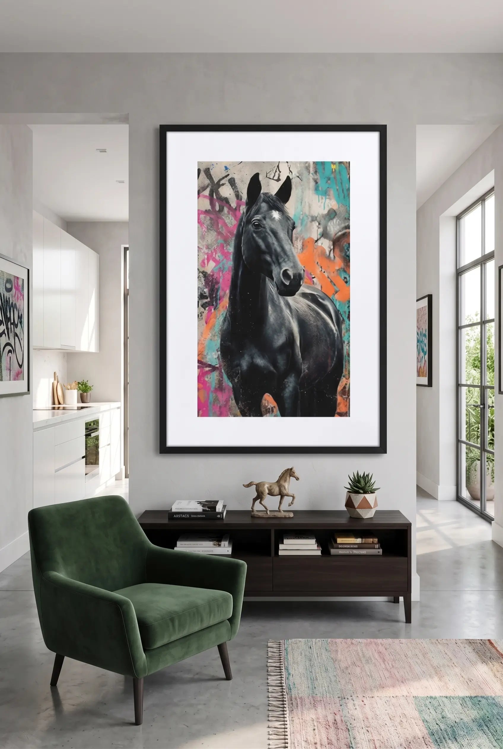 Tableau cheval street art
