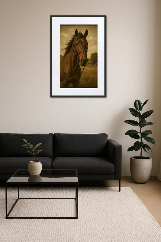 Tableau Cheval Vintage