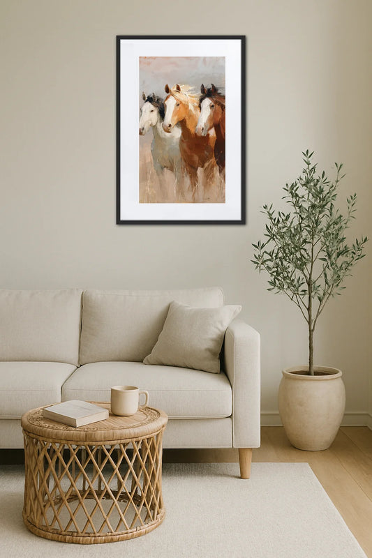 Tableau Chevaux Sauvages