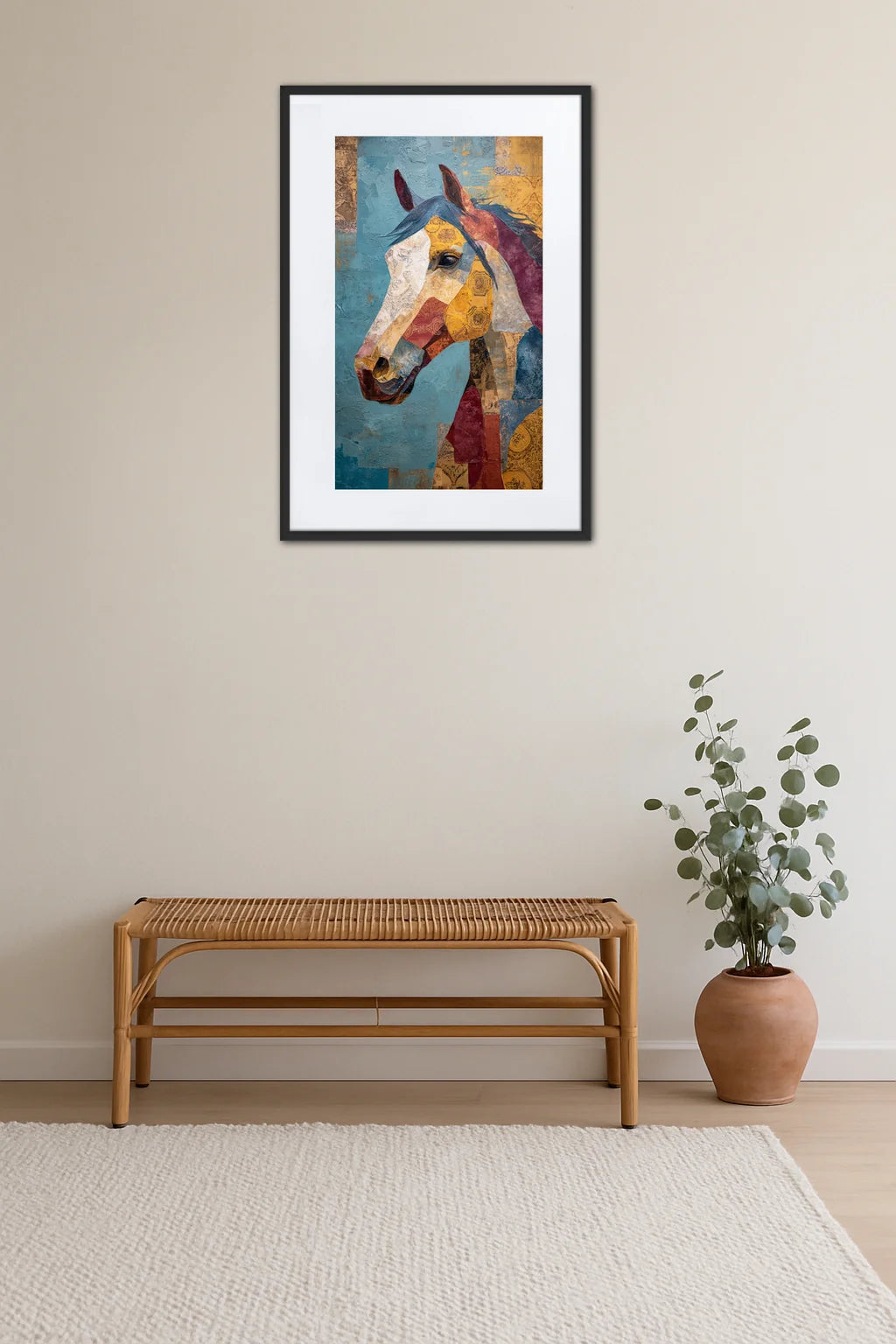 Tableau Collage Cheval