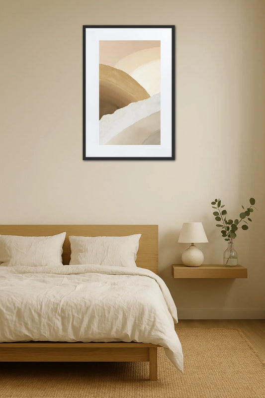 Tableau Contemporain Beige