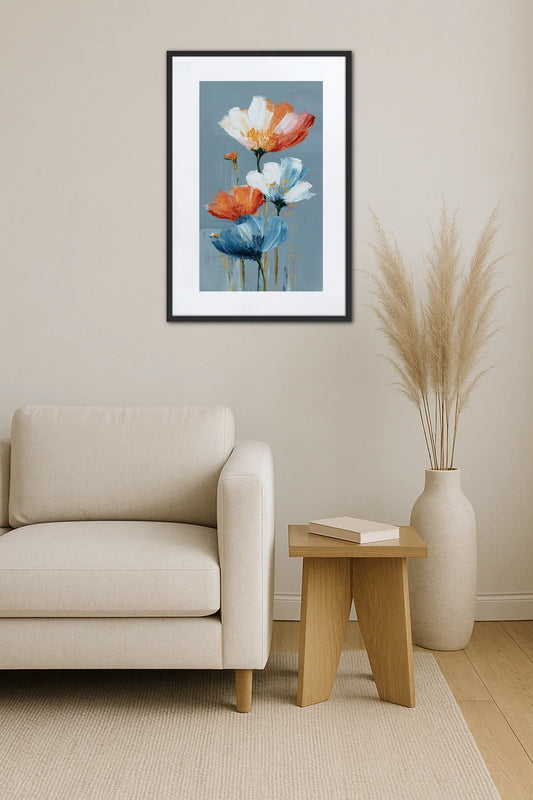 Tableau Contemporain Fleurs