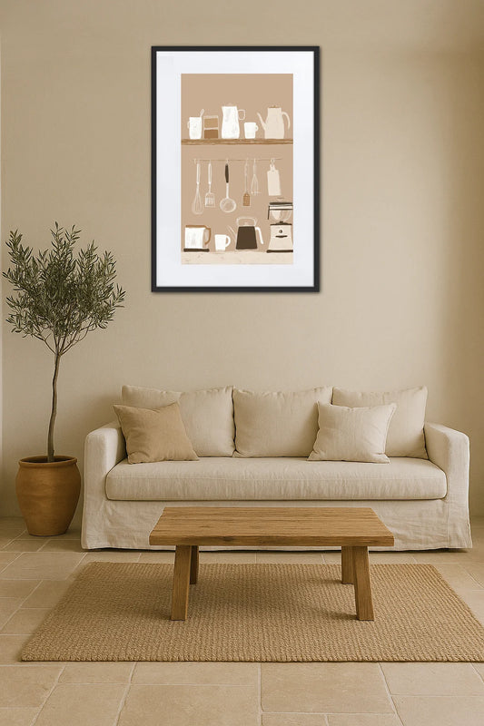 Tableau Cuisine Beige
