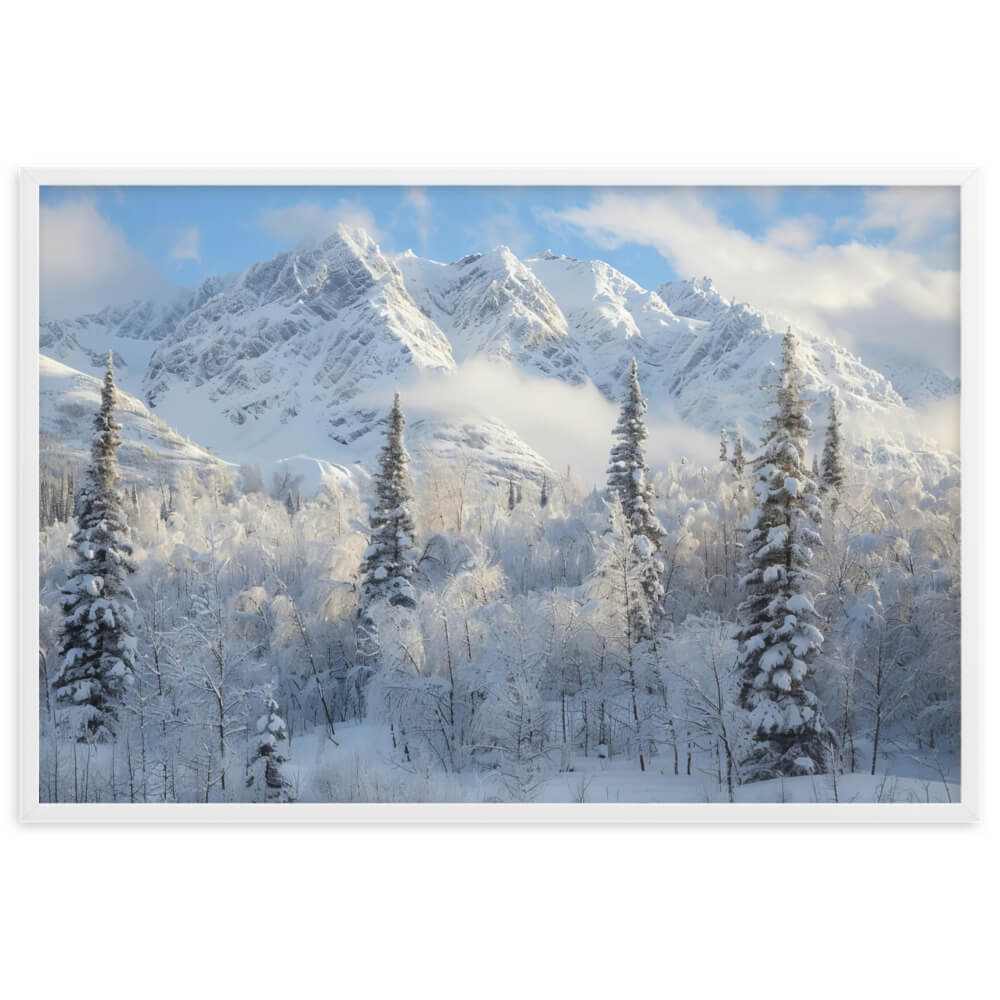 Tableau Montagne Enneigée