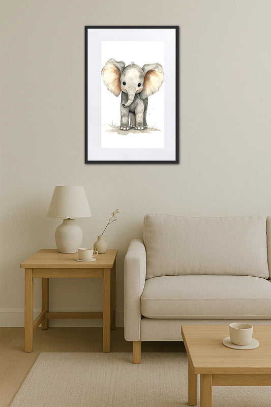 Tableau Éléphant Bébé