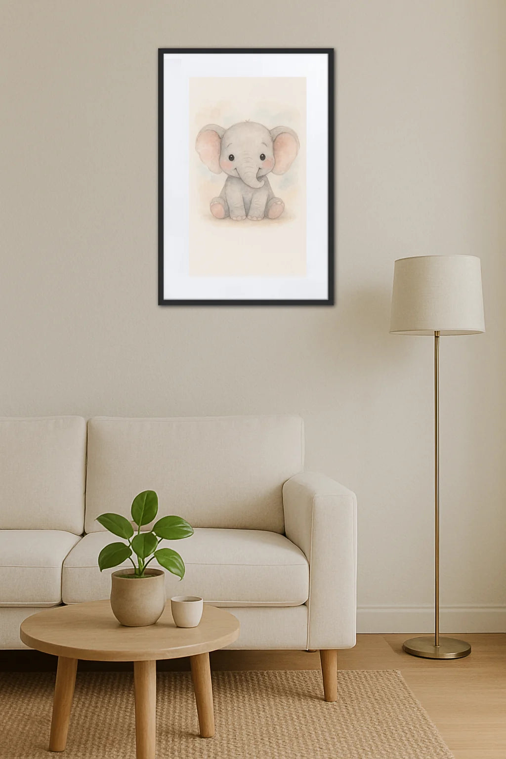 Tableau Éléphant Chambre Enfant