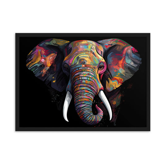 Tableau Elephant couleur