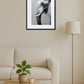 Tableau Elephant de Profil en Noir et Blanc
