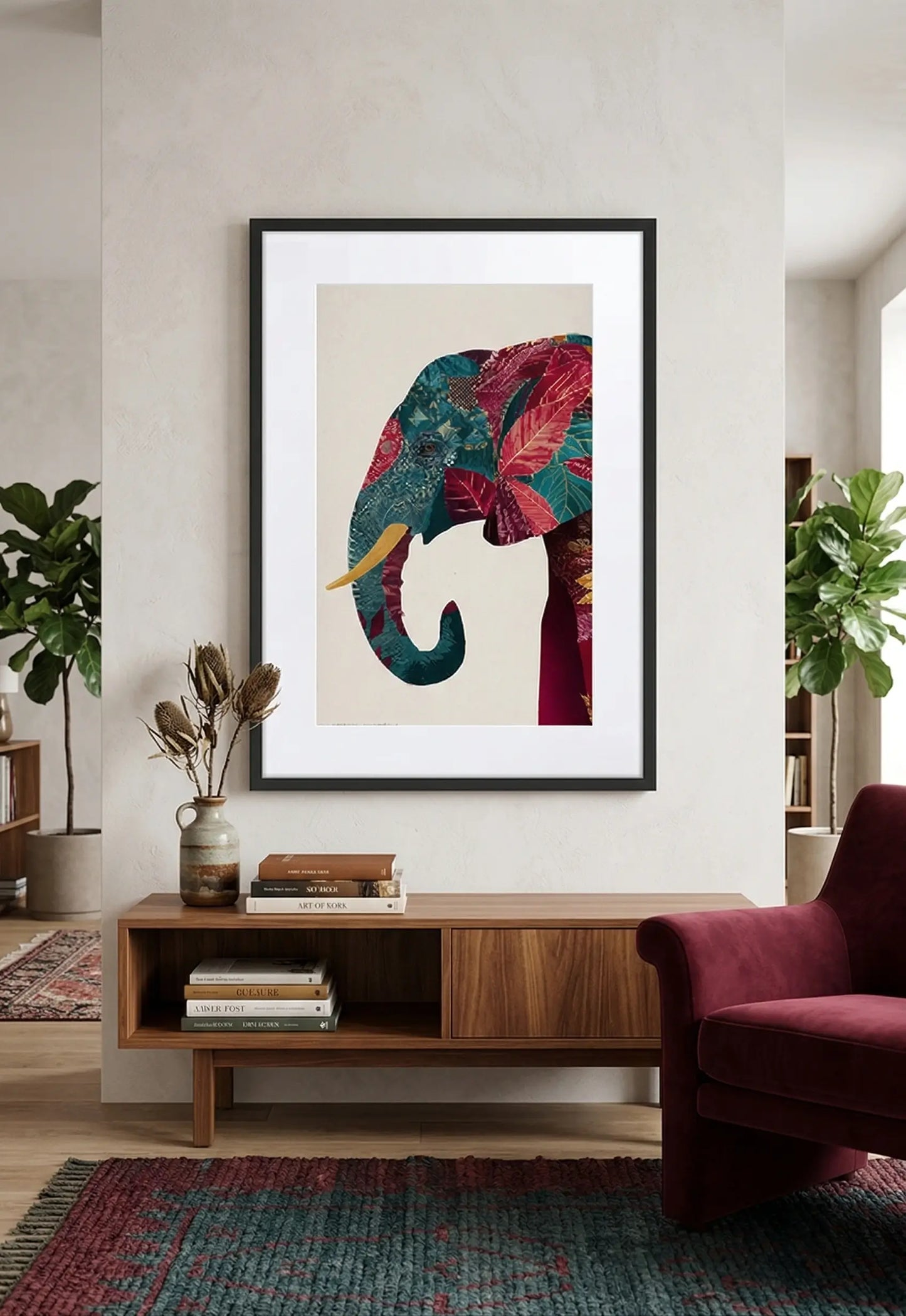 Tableau éléphant indien