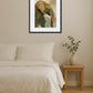 Tableau éléphant jungle dans une chambre