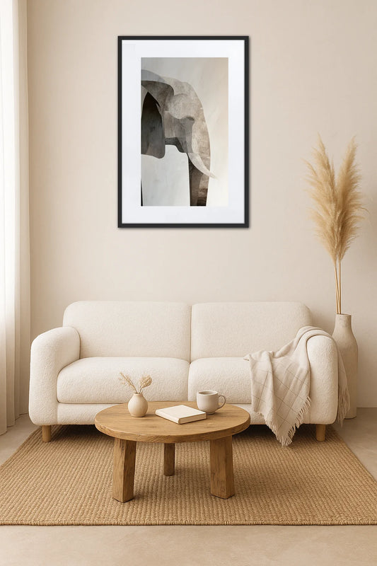 Tableau Éléphant Moderne Salon