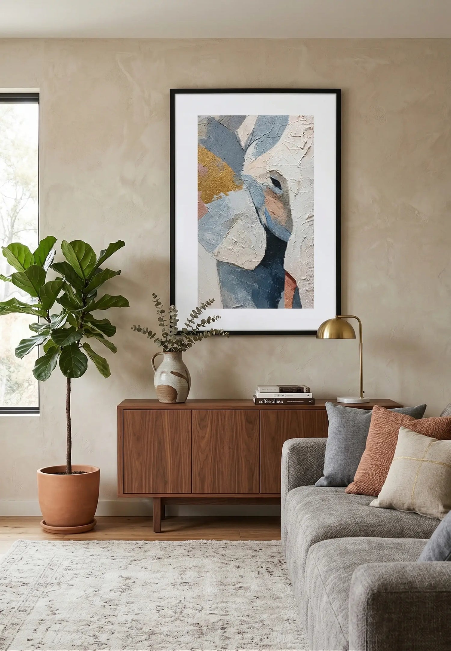Tableau éléphant peinture acrylique