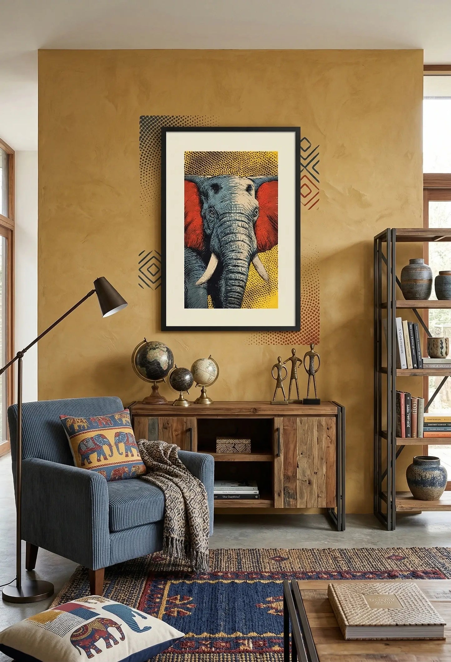 Tableau Elephant Pop Art Style BD