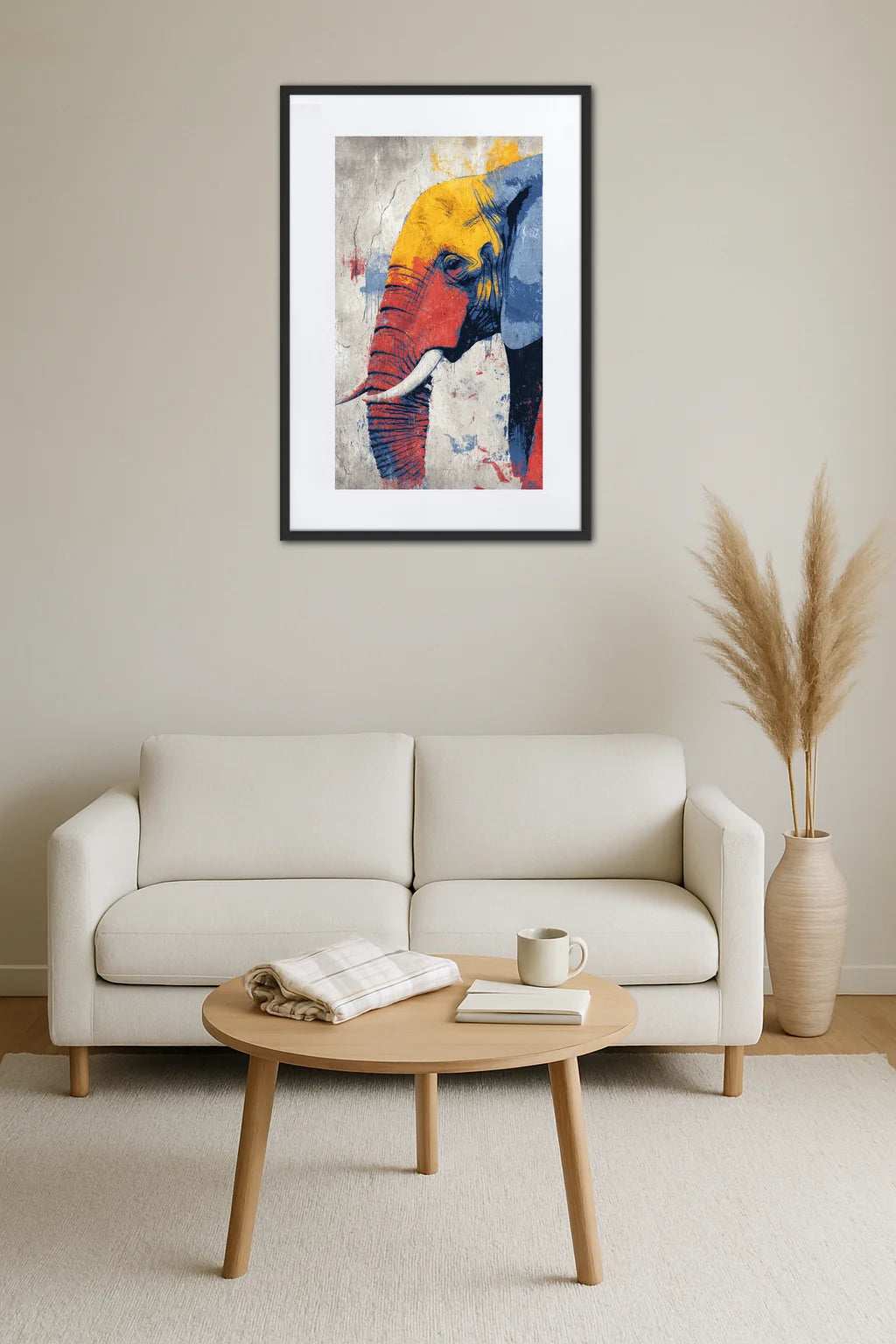 Tableau Elephant Pop Art Urbain