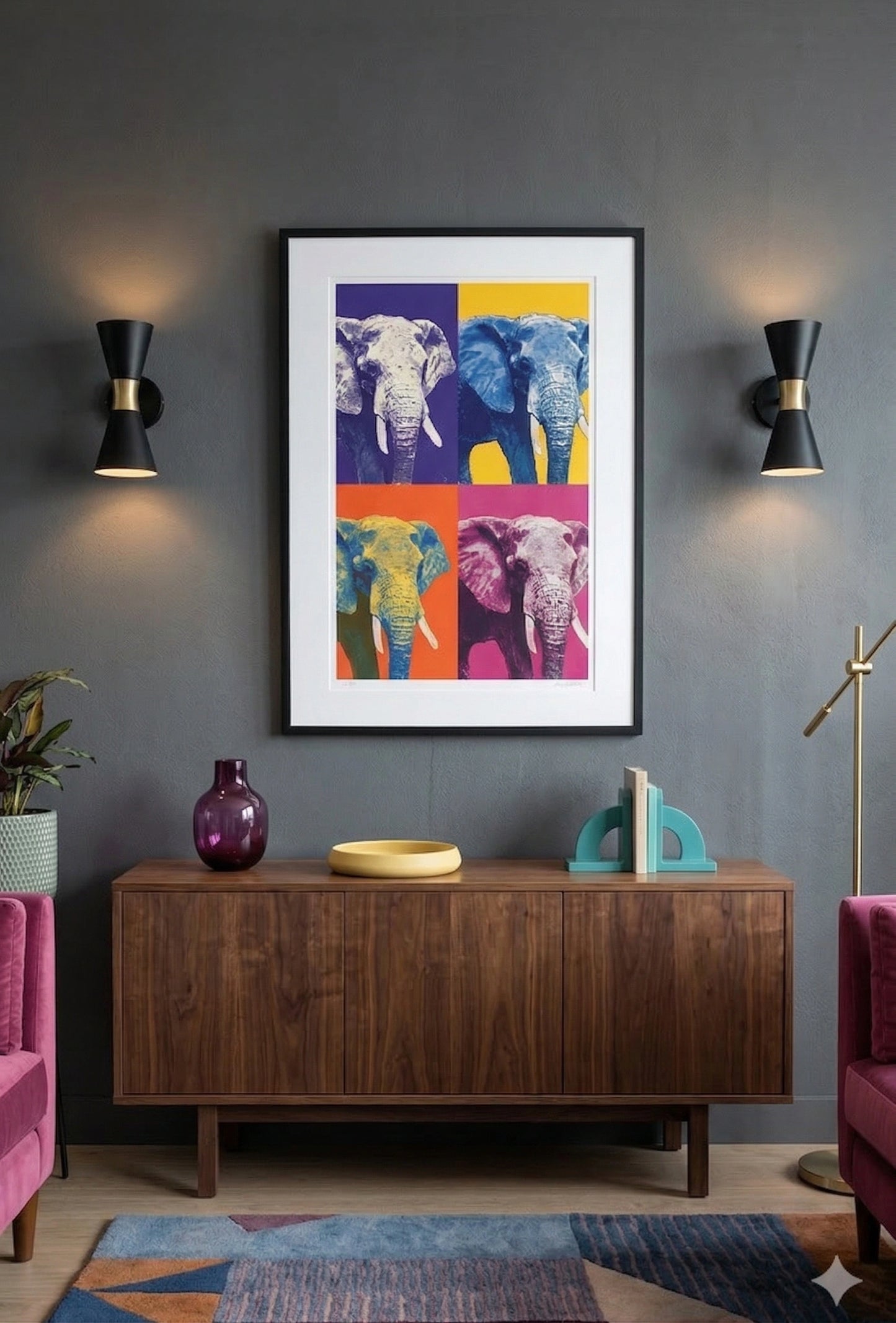 Tableau éléphant répétition