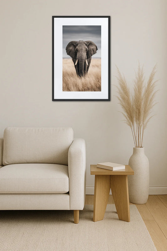 Tableau Éléphant Savane