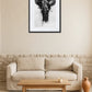 Tableau Encre de Chine Elephant Noir et Blanc 