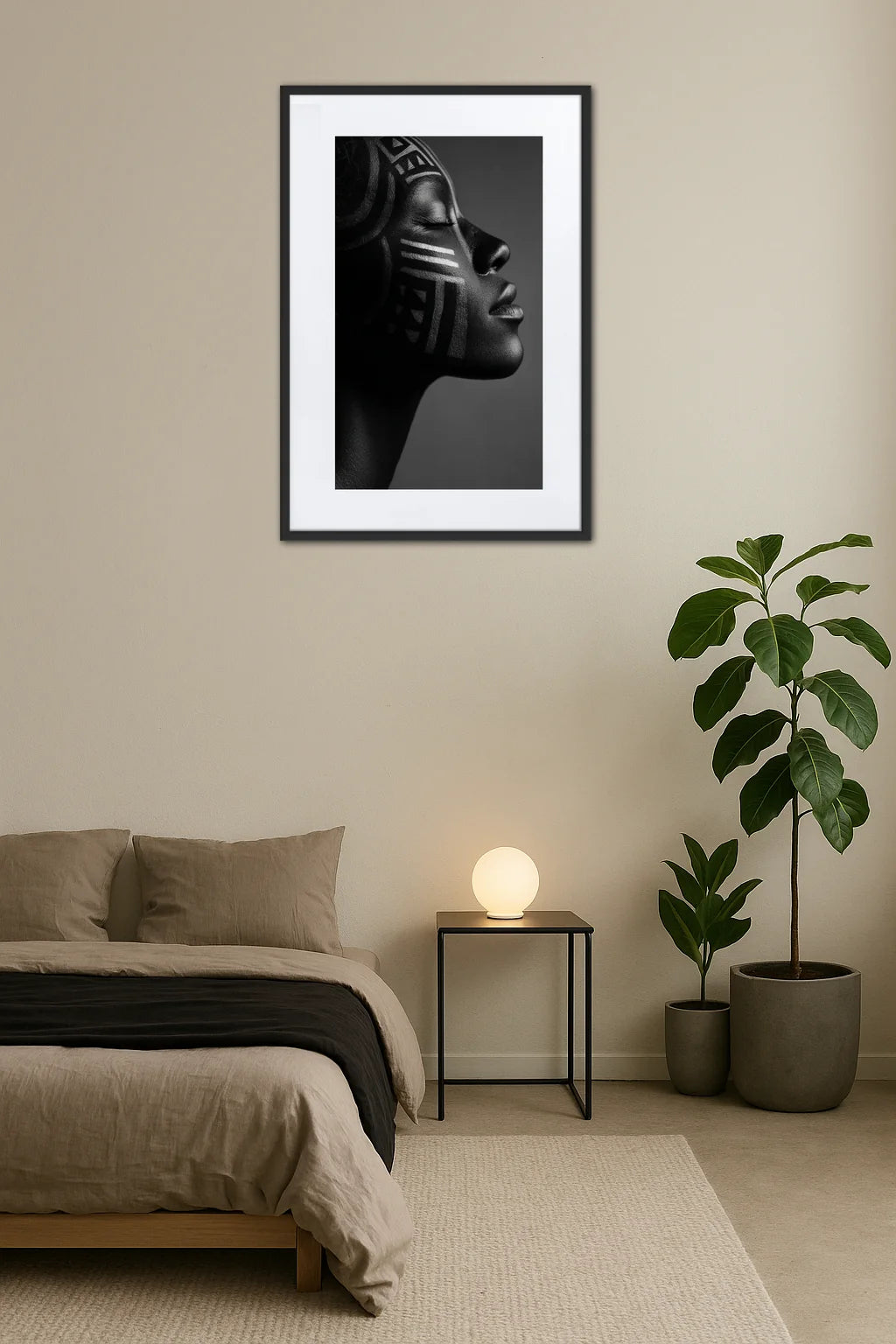 Tableau Femme Africaine Noir Et Blanc