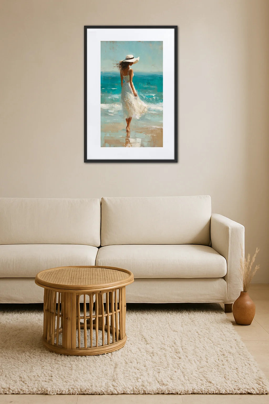 Tableau Femme Mer