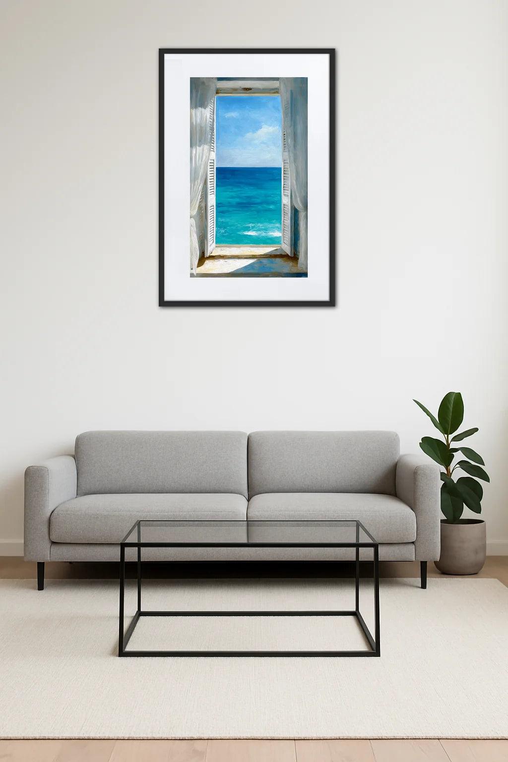 Tableau Fenêtre Ouverte Sur La Mer