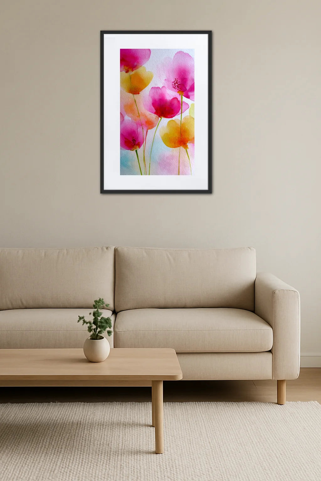 Tableau Fleur Aquarelle