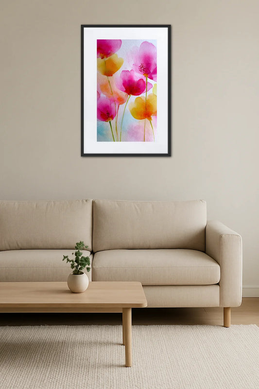 Tableau Fleur Aquarelle