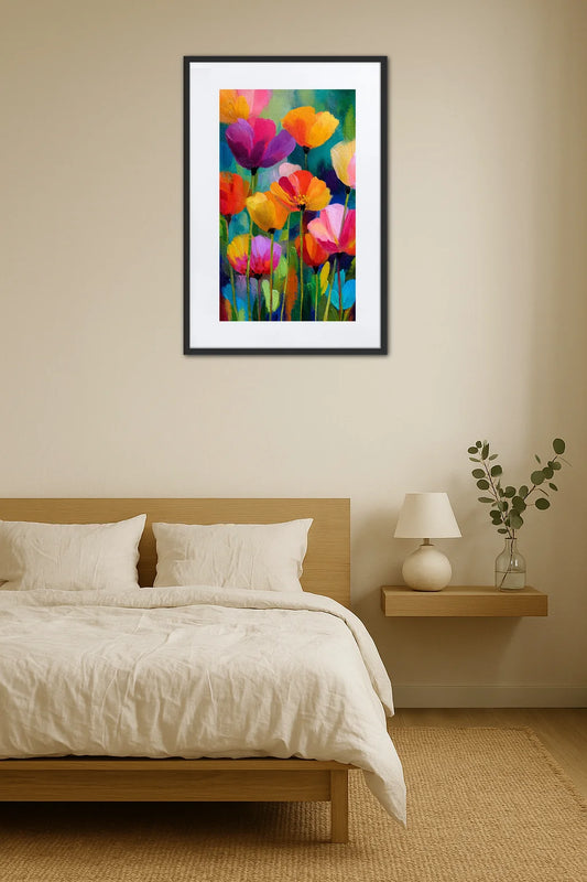 Tableau Fleur Multicolore