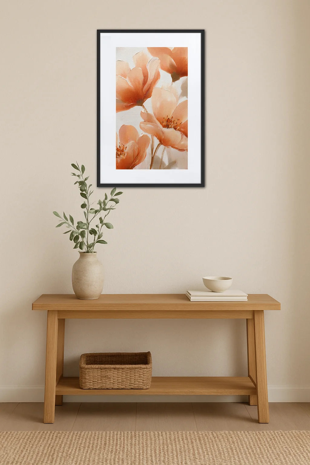 Tableau Fleur Orange