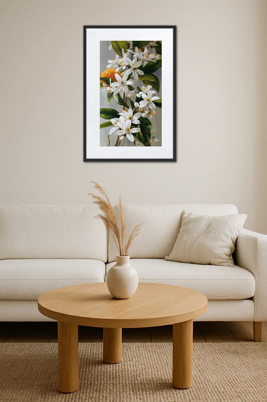 Tableau Fleur Oranger