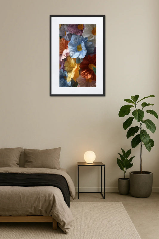 Tableau Fleur Origami