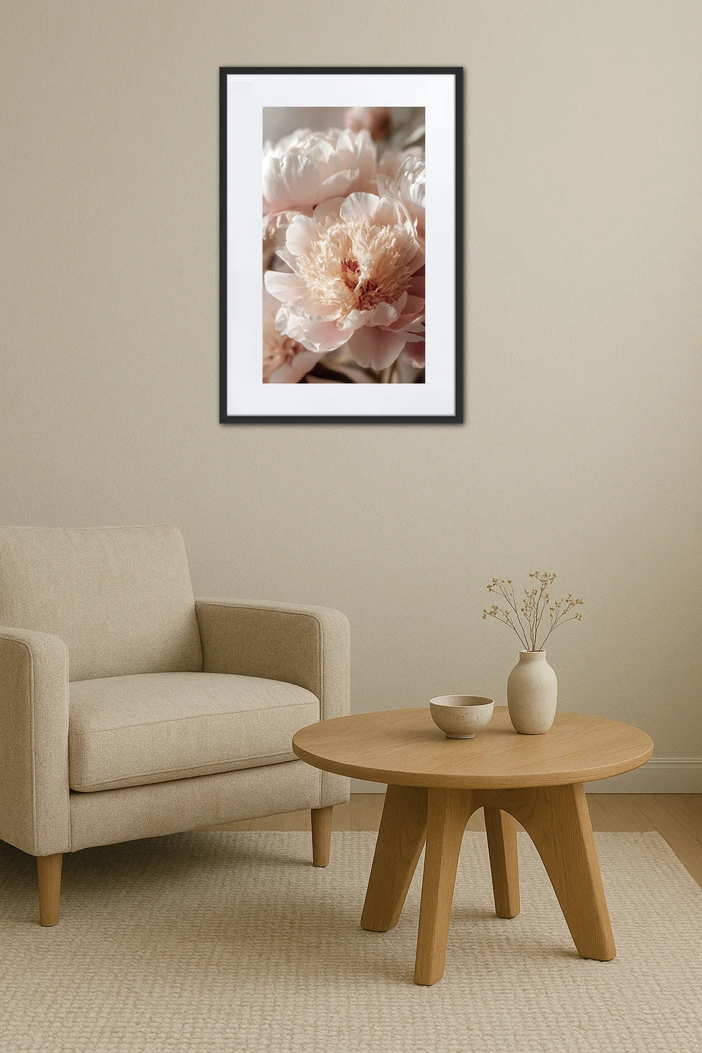 Tableau Fleur Pivoine