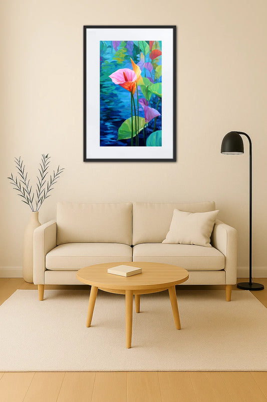 Tableau Fleur Tahiti