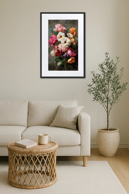 Tableau Fleurs Huile