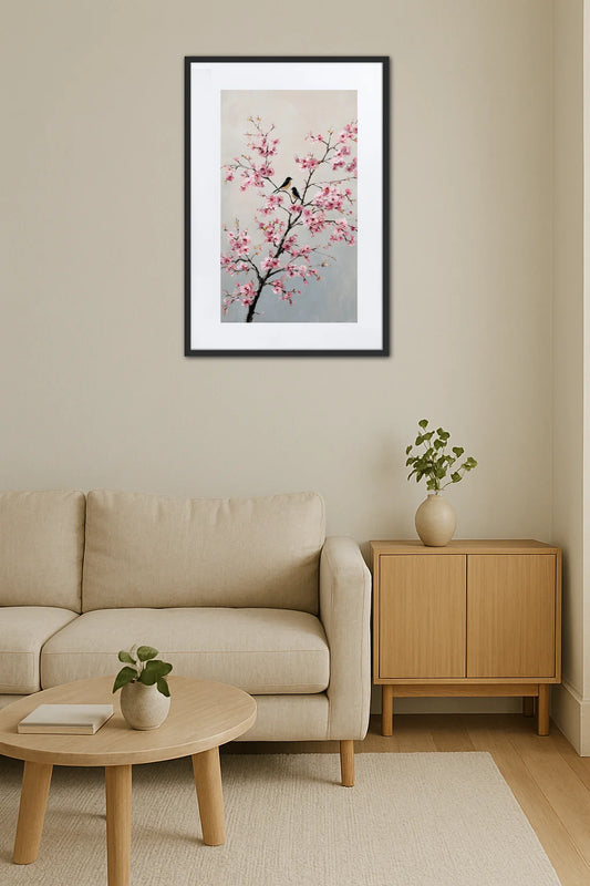 Tableau Fleurs Oiseaux