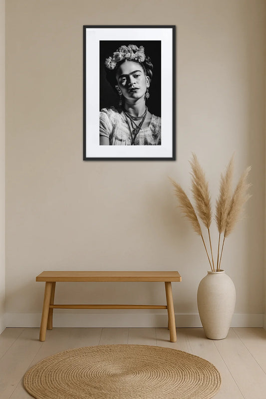 Tableau Frida Kahlo Noir Et Blanc