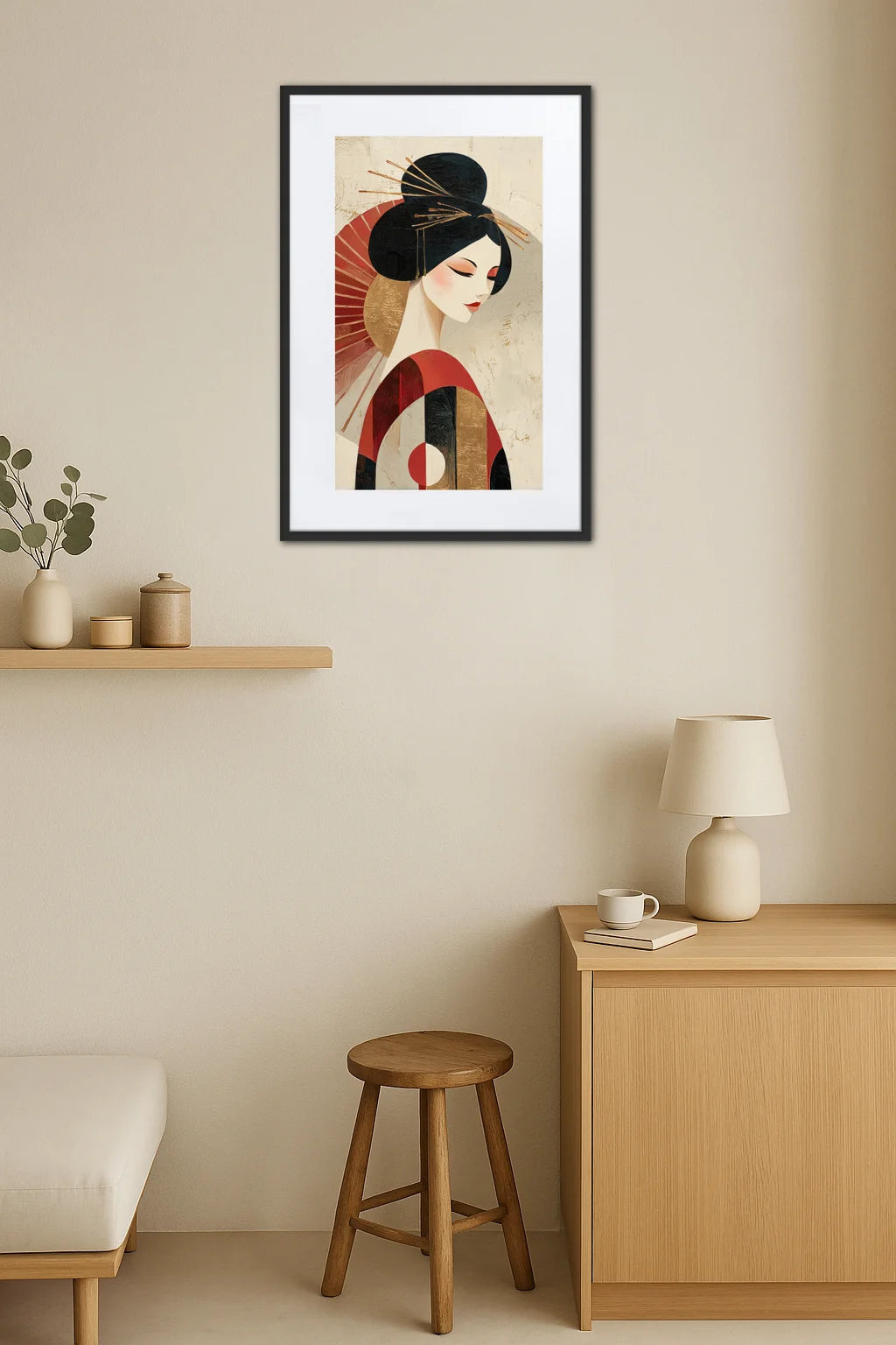 Tableau Geisha Moderne