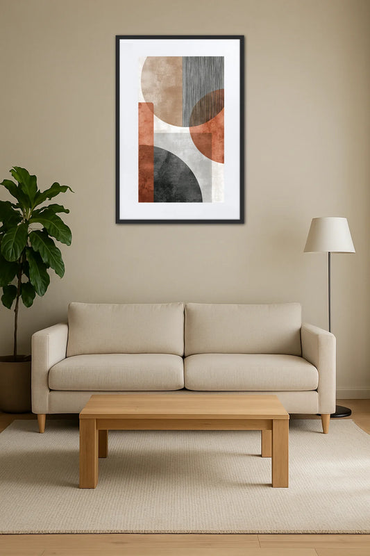 Tableau Géométrique Scandinave