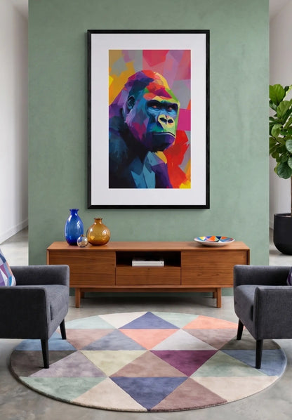 Tableau Gorille Pop art