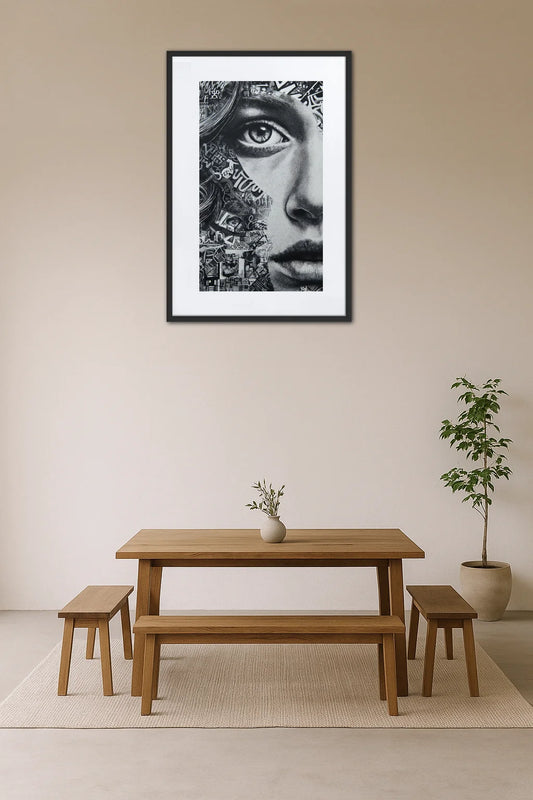 Tableau Graffiti Noir Et Blanc