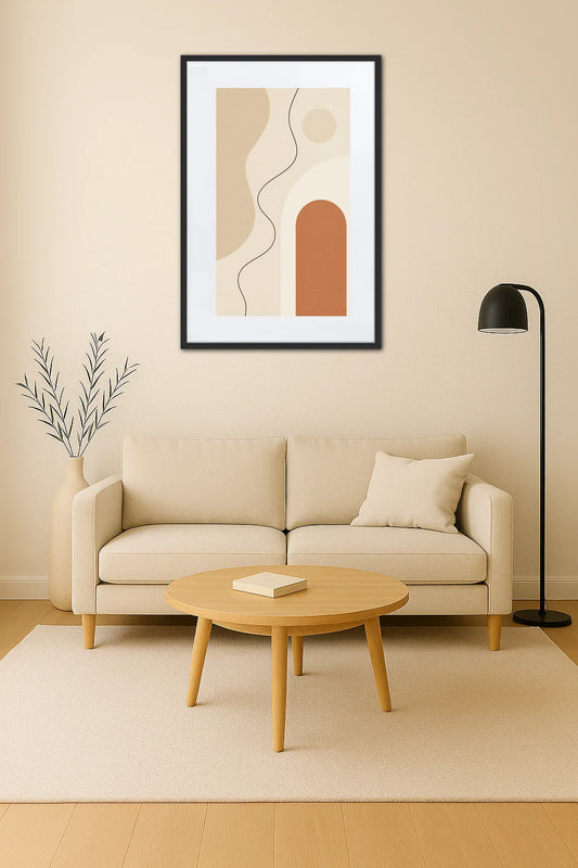Tableau Graphique Beige