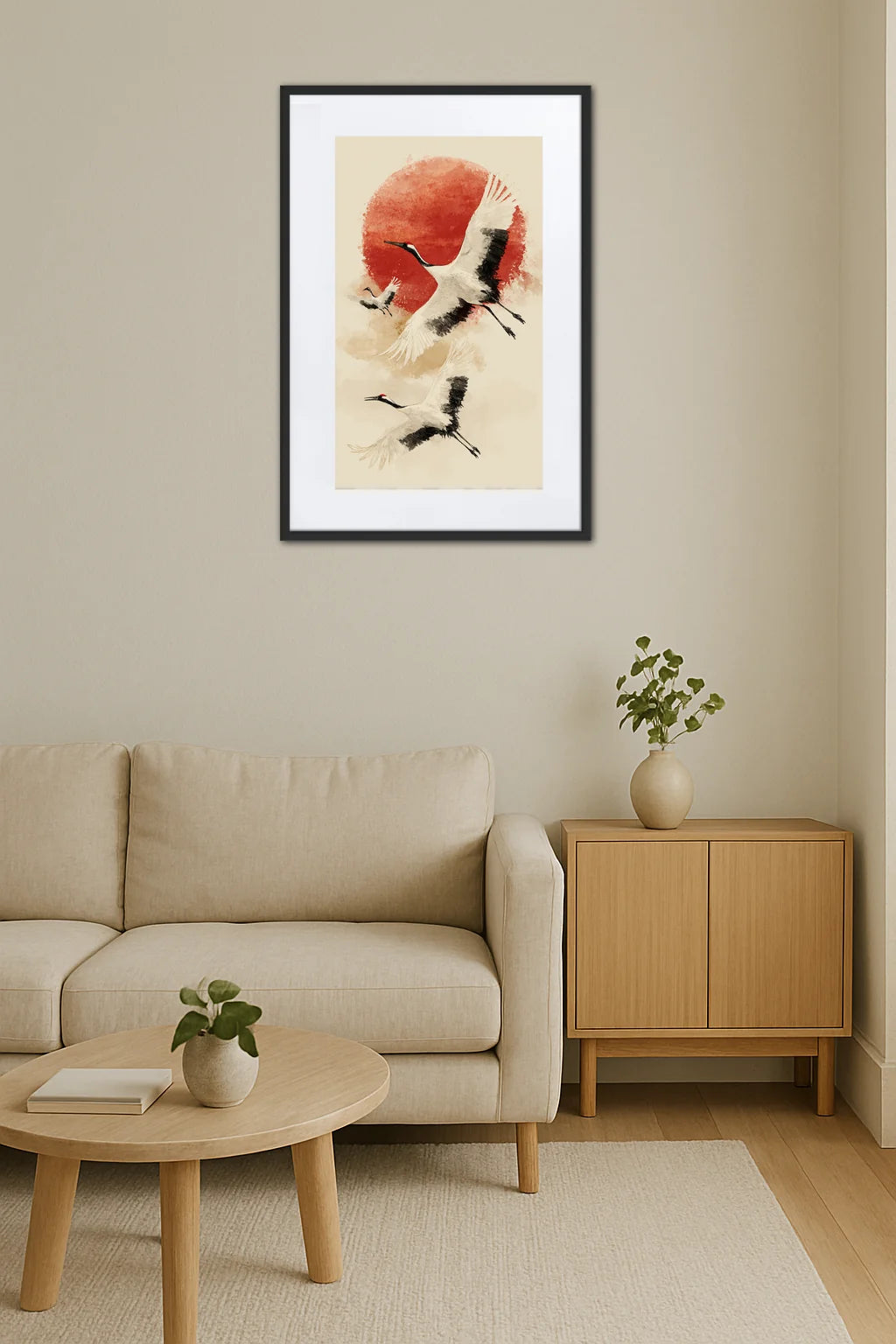 Tableau Grue Japonaise