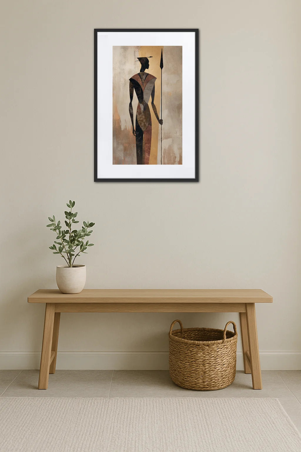 Tableau Guerrier Africain