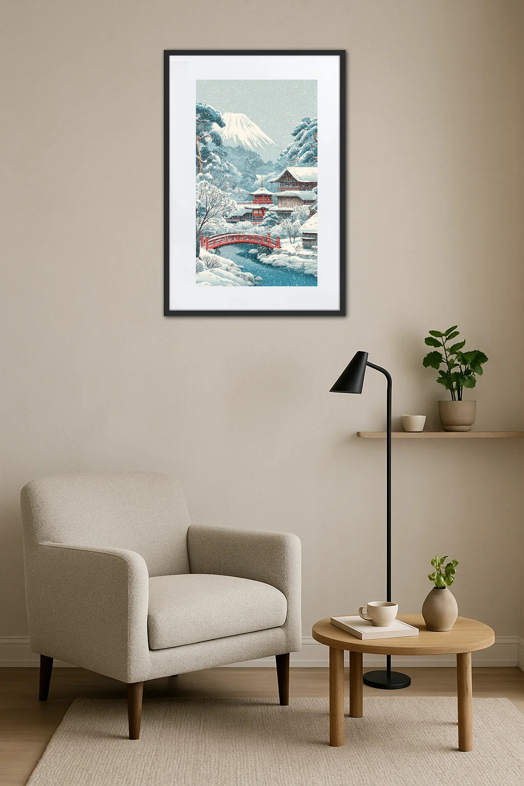 Tableau Japonais Neige