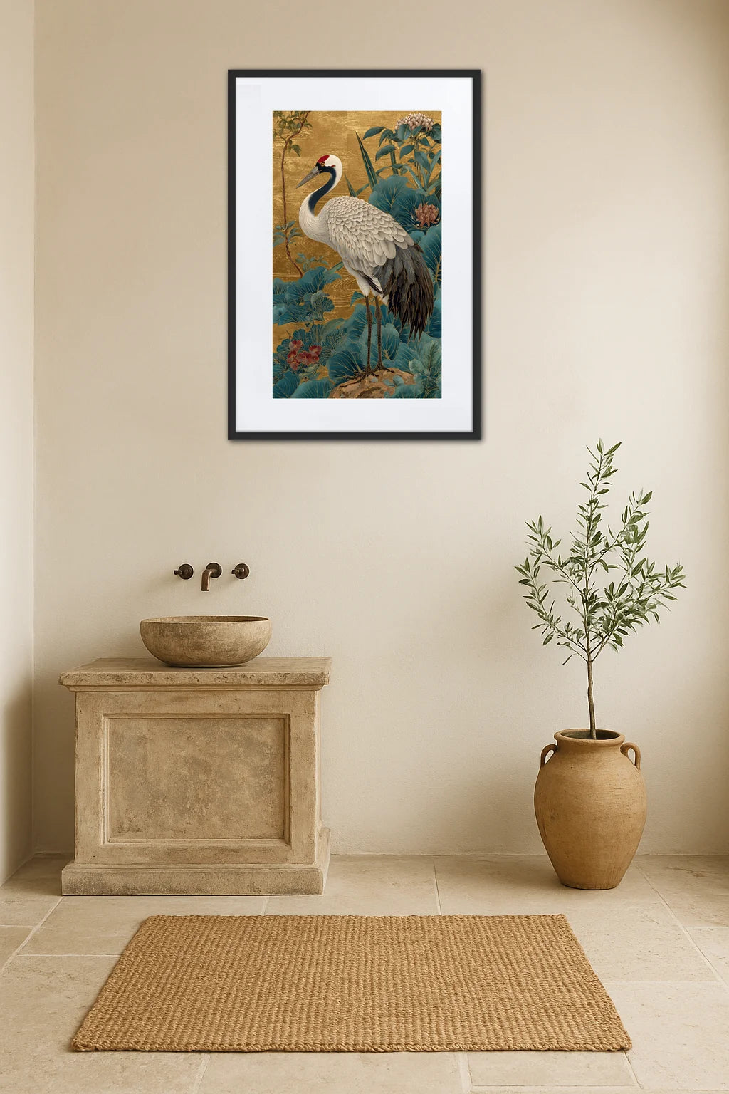 Tableau Japonais Oiseau