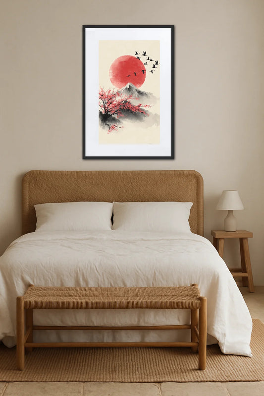 Tableau Japonais Soleil