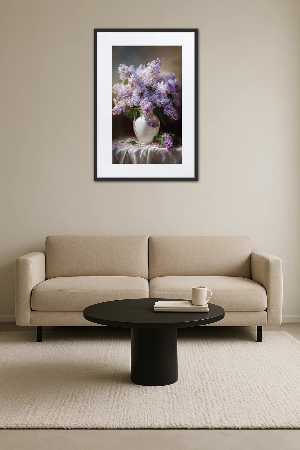 Tableau Lilas Fleurs