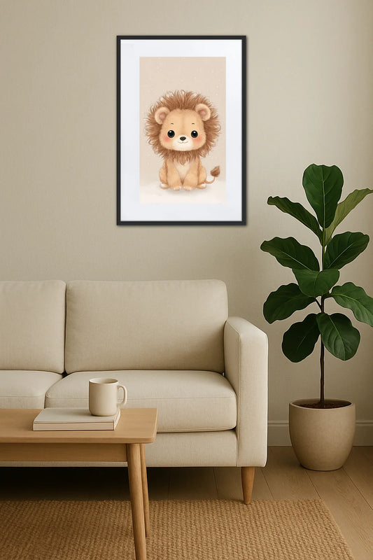 Tableau Lion Chambre Bebe